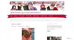 Desktop Screenshot of culinarycorrespondence.com
